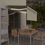 vidaXL Luifel handmatig uittrekbaar met rolgordijn LED 3x2,5, Verzenden, Nieuw
