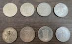Nederland. Wilhelmina. 2 1/2 Gulden 1931 / 1939, lot van 8, Postzegels en Munten