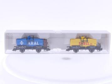 Schaal H0 Fleischmann 82 5430 K set van 2 ketelwagens Ara... beschikbaar voor biedingen