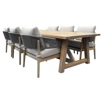 Cocoon Ravello low dining tuinset 280x100xH69 cm 7 delig beschikbaar voor biedingen