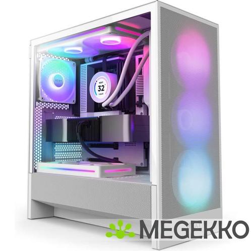 NZXT H5 Flow RGB - White 2024, Computers en Software, Computerbehuizingen, Nieuw, Verzenden