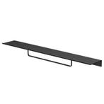 Planchet met Handdoekrek Geesa Leev 80 cm Zwart, Ophalen of Verzenden, Nieuw, Bad