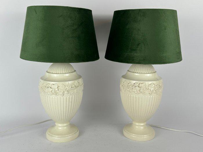 Wedgwood - Tafellamp (2) - Porselein - Een paar porseleinen, Antiek en Kunst, Curiosa en Brocante
