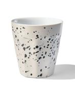 HEMA Espressomok 90ml Mirabeau aardewerk wit spetters, Huis en Inrichting, Keuken | Servies, Verzenden, Nieuw