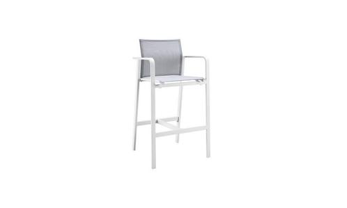 Suns Tutti bar stoel matt white - grey SALE |, Tuin en Terras, Tuinsets en Loungesets, Ophalen of Verzenden