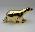 Daprès François Pompon - sculptuur, Gold Ours Blanc - 20 cm, Antiek en Kunst