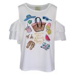 Verysimple • t-shirt open schouders • 36 (IT42), Verzenden, Nieuw, Maat 36 (S), Wit