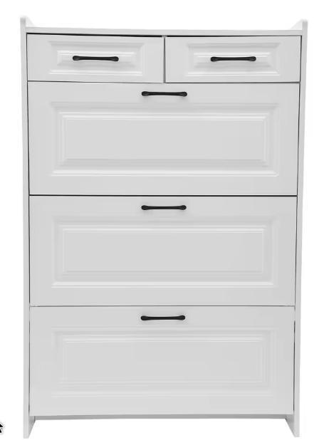 Schoenenkast voor Entree met Kleppen en Lades – Wit, Huis en Inrichting, Kasten | Schoenenkasten, Nieuw, Verzenden