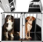 tectake® Aluminium Hondentransportbench Hondenbox - Trapeziu, Dieren en Toebehoren, Verzenden, Zo goed als nieuw