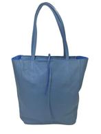 Jeansblauw Vera Pelle leren shopper, Sieraden, Tassen en Uiterlijk, Tassen | Schoudertassen, Verzenden, Nieuw