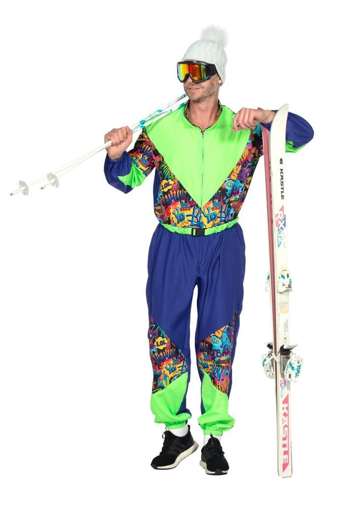Skipak Heren Retroprint Lolyo, Kleding | Heren, Carnavalskleding en Feestkleding, Nieuw, Ophalen of Verzenden
