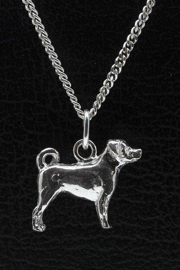 Zilveren Appenzeller sennenhond ketting hanger - groot, Sieraden, Tassen en Uiterlijk, Kettinghangers, Verzenden
