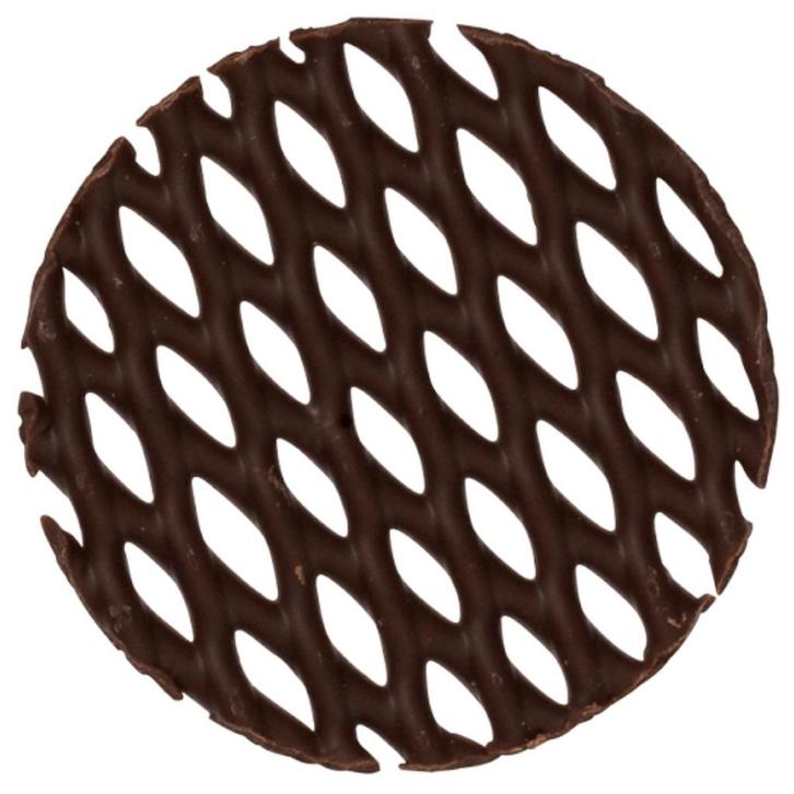 Callebaut Chocoladedecoratie Raster Rond Ø5cm 195st., Hobby en Vrije tijd, Taarten en Cupcakes maken, Nieuw, Verzenden