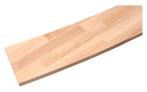 Smetplank dubbele bocht - rubberwood - 3000 mm - bevestig..., Nieuw, 2 tot 4 meter, Ophalen of Verzenden, Trap