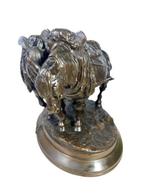 Emmanuel Fremiet (1824-1910) - sculptuur, Chevaux de halage, Antiek en Kunst, Antiek | Keramiek en Aardewerk