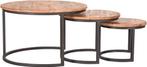 2dekans | LABEL51 Triplet Salontafel Set – Rond 60 cm –, Huis en Inrichting, Tafels | Eettafels, Ophalen of Verzenden, Zo goed als nieuw