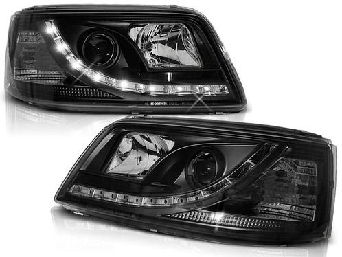 Koplampen VW T5 03-09 Devil Eyes real DRL LED Zwart, Auto-onderdelen, Overige Auto-onderdelen, Ophalen of Verzenden