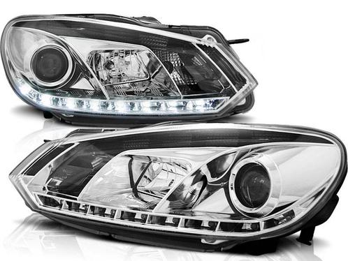 Koplampen VW Golf VI 10/08 Devil eyes DRL look chroom, Auto-onderdelen, Overige Auto-onderdelen, Ophalen of Verzenden