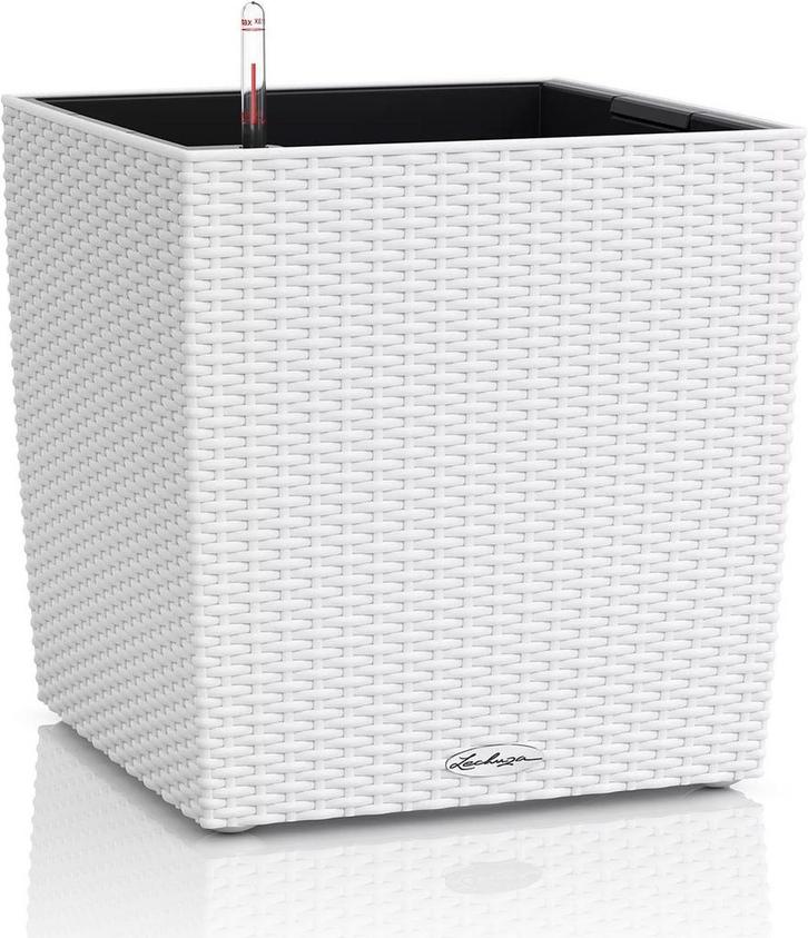 Lechuza plantenbak cube cottage 40 wit, Tuin en Terras, Overige Tuin en Terras, Verzenden