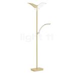 Hell Dual Vloerlamp LED, champagne - met leeslamp, Huis en Inrichting, Lampen | Vloerlampen, Verzenden, Nieuw