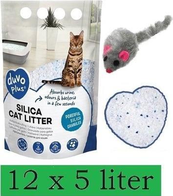Kattenbakvulling - Bulk voordeel - 12x 5L - Incl - Wol muisj, Dieren en Toebehoren, Kattenbakken, Open, Nieuw, Verzenden