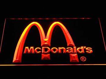 Mac Donalds neon bord lamp LED cafe verlichting reclame lich
