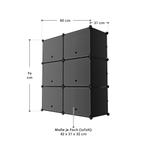 Schoenenkast / Schoenenrek - 85 x 96 x 31 cm - Zwart, Huis en Inrichting, Verzenden, Nieuw