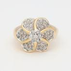 Ring - 14 karaat Geel goud Diamant (Natuurlijk), Sieraden, Tassen en Uiterlijk, Ringen, Nieuw