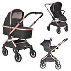 Lorelli Reya Black 3-in-1 Kinderwagen incl. Autostoel, Kinderen en Baby's, Kinderwagens en Combinaties, Verzenden, Nieuw