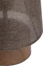 2dekans | Light & Living Tafellamp Howie 53 cm - Donkerbruin, Huis en Inrichting, Lampen | Tafellampen, Ophalen of Verzenden, Zo goed als nieuw