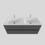 Badkamermeubel Solid Surface BWS Oslo 120x46 cm Dubbel Mat, Ophalen of Verzenden, Nieuw, Bad