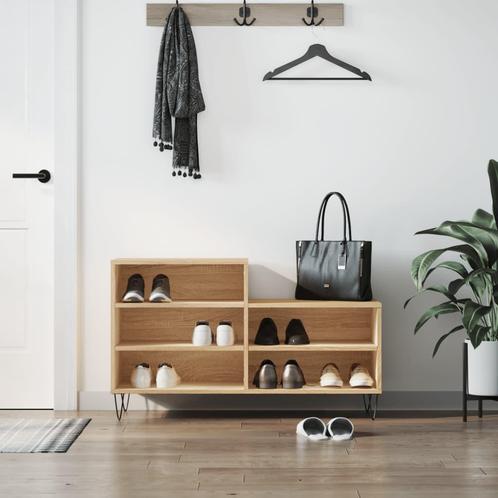 vidaXL Schoenenkast 102x36x60 cm bewerkt hout sonoma, Huis en Inrichting, Kasten | Schoenenrekken, Nieuw, Verzenden
