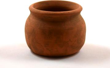 3rd cent Ad Roman brown-red pottery (clay) cosmetica jug