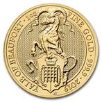 Gouden Queens Beast Yale of Beaufort 1 oz 2019, Postzegels en Munten, Munten | Europa | Niet-Euromunten, Goud, Losse munt, Verzenden