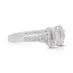 Ring - 18 karaat Witgoud - 1.54ct. tw. Diamant (Natuurlijk), Sieraden, Tassen en Uiterlijk, Ringen, Nieuw