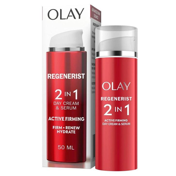 Olay Regenerist 2-In-1 Dagcrème & Serum, Sieraden, Tassen en Uiterlijk, Uiterlijk | Gezichtsverzorging, Nieuw, Verzenden