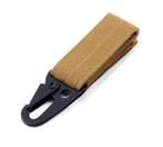 Outdoor karabijnhaak met klittenband bevestiging - army brow, Ophalen of Verzenden, Nieuw