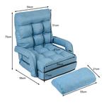 Slaapbank Verstelbare Vouwbare Stoel Bank Fauteuil voor Huis