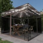 vidaXL Prieel met klamboe en LED-lichtslinger 3x3x2,73 m, Tuin en Terras, Verzenden, Nieuw