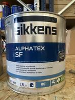 Sikkens Alphatex SF - wit of lichte kleuren - 2,5 liter, Doe-het-zelf en Verbouw, Verf, Beits en Lak, Wit, Nieuw, Ophalen of Verzenden