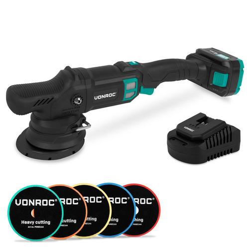 PRO Excentrische Polijstmachine 20V – Ø 125mm | Incl. 4.0Ah, Doe-het-zelf en Verbouw, Gereedschap | Handgereedschap, Nieuw, Verzenden