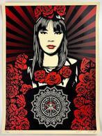 Shepard Fairey (OBEY) (1970) - Rose Girl, Antiek en Kunst