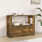 vidaXL Dressoir 80x30x60 cm bewerkt hout gerookt, Huis en Inrichting, Kasten | Dressoirs, Verzenden, Nieuw, 50 tot 100 cm, 25 tot 50 cm