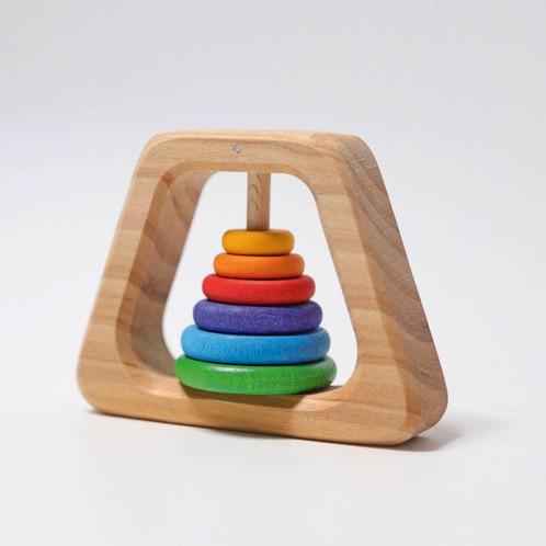 Grimms - Houten Bijtring Piramide, Kinderen en Baby's, Speelgoed | Overig