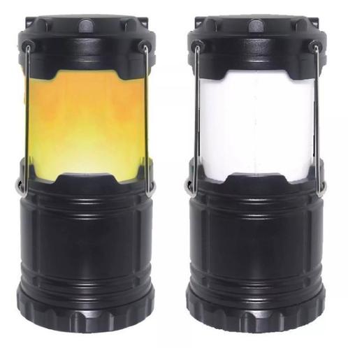 Benson Campinglamp - Flame effect - 2 in 1 - Ø 87 x 182 m.., Caravans en Kamperen, Kampeeraccessoires, Nieuw, Ophalen of Verzenden