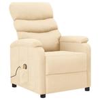 vidaXL Massagestoel stof crèmekleurig, Sport en Fitness, Verzenden, Nieuw