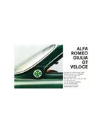 1967 ALFA ROMEO GIULIA GTV BROCHURE NEDERLANDS, Boeken, Auto's | Folders en Tijdschriften, Nieuw, Alfa Romeo, Author