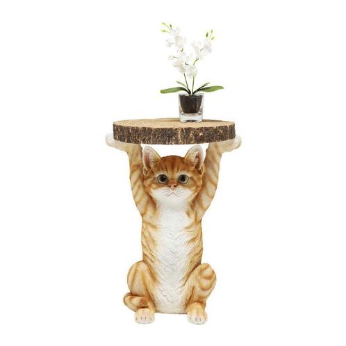 *WOONWINKEL* Kare Design Animal Bijzettafeltje Oranje Kat, Huis en Inrichting, Tafels | Bijzettafels, Nieuw, Verzenden