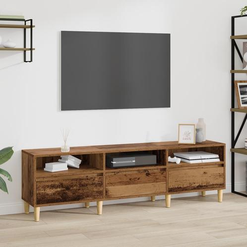 vidaXL TV-kast met lade Oud hout 150 x 30 x 44.5 cm Bewerkt, Huis en Inrichting, Kasten | Televisiemeubels, Nieuw, Overige houtsoorten