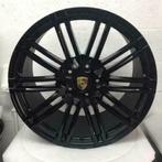 Porsche Macan ORIGINELE 21 Turbo III (GTS) zwart met banden, Auto-onderdelen, Banden en Velgen, 21 inch, Banden en Velgen, Gebruikt